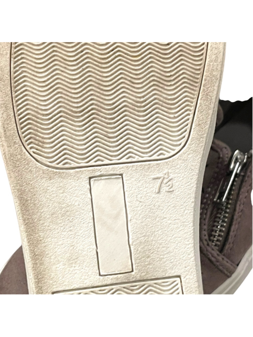 Seven Dials Womens Size 7.,5 Laser Cut Perforated Slip-On Sneakers Zipper Detail - Picture 11 of 15